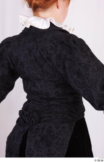  Photos Woman in Historical Dress 95 19th century black jacket historical clothing upper body 0007.jpg